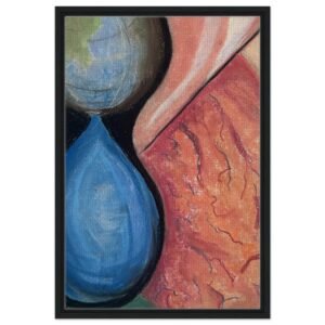 Dripping World – Bold Abstract Canvas Print with Framed Finish | Imagical Marianne