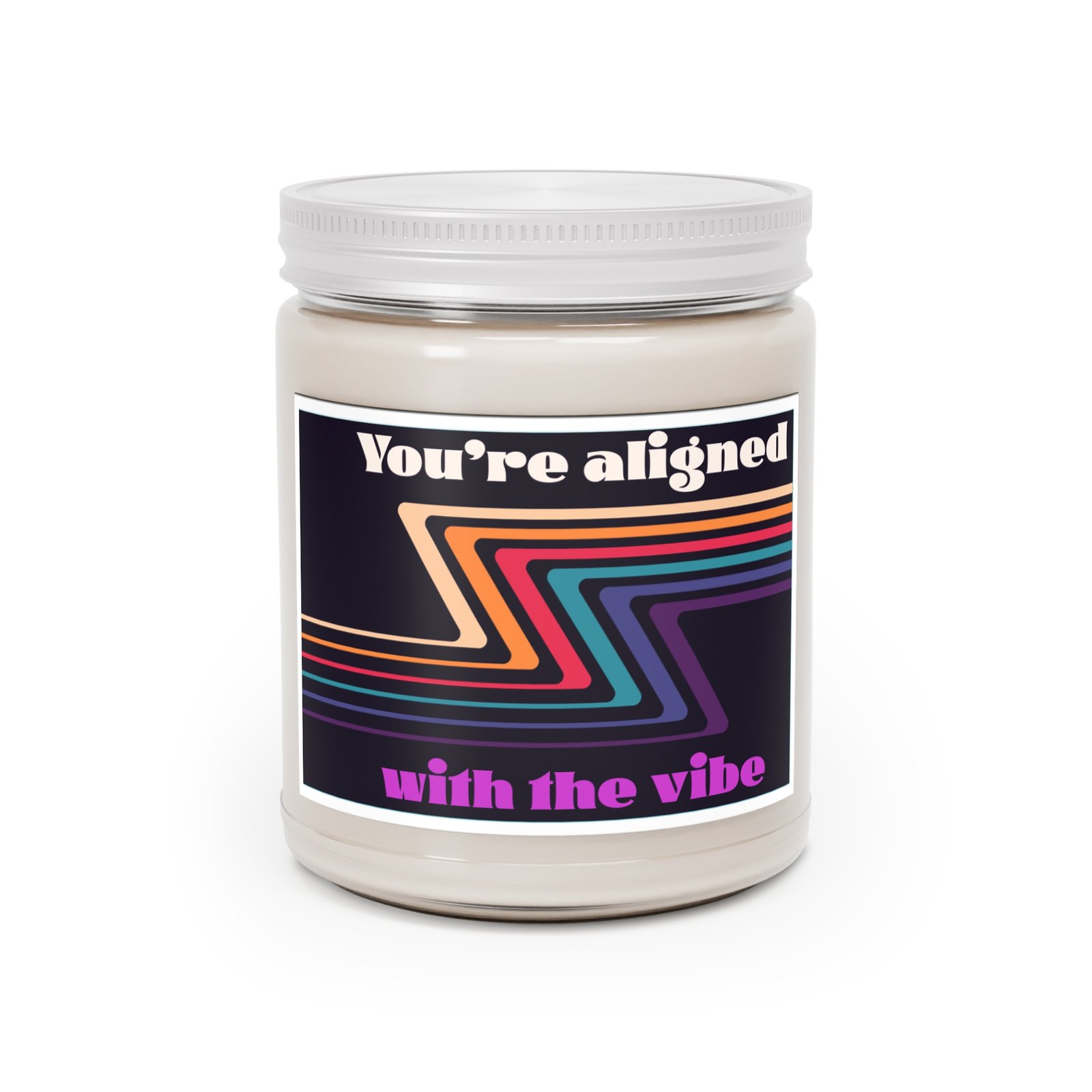 🔮 “You’re Aligned with the Vibe” — 9oz Retro Energy Soy Candle - Image 18