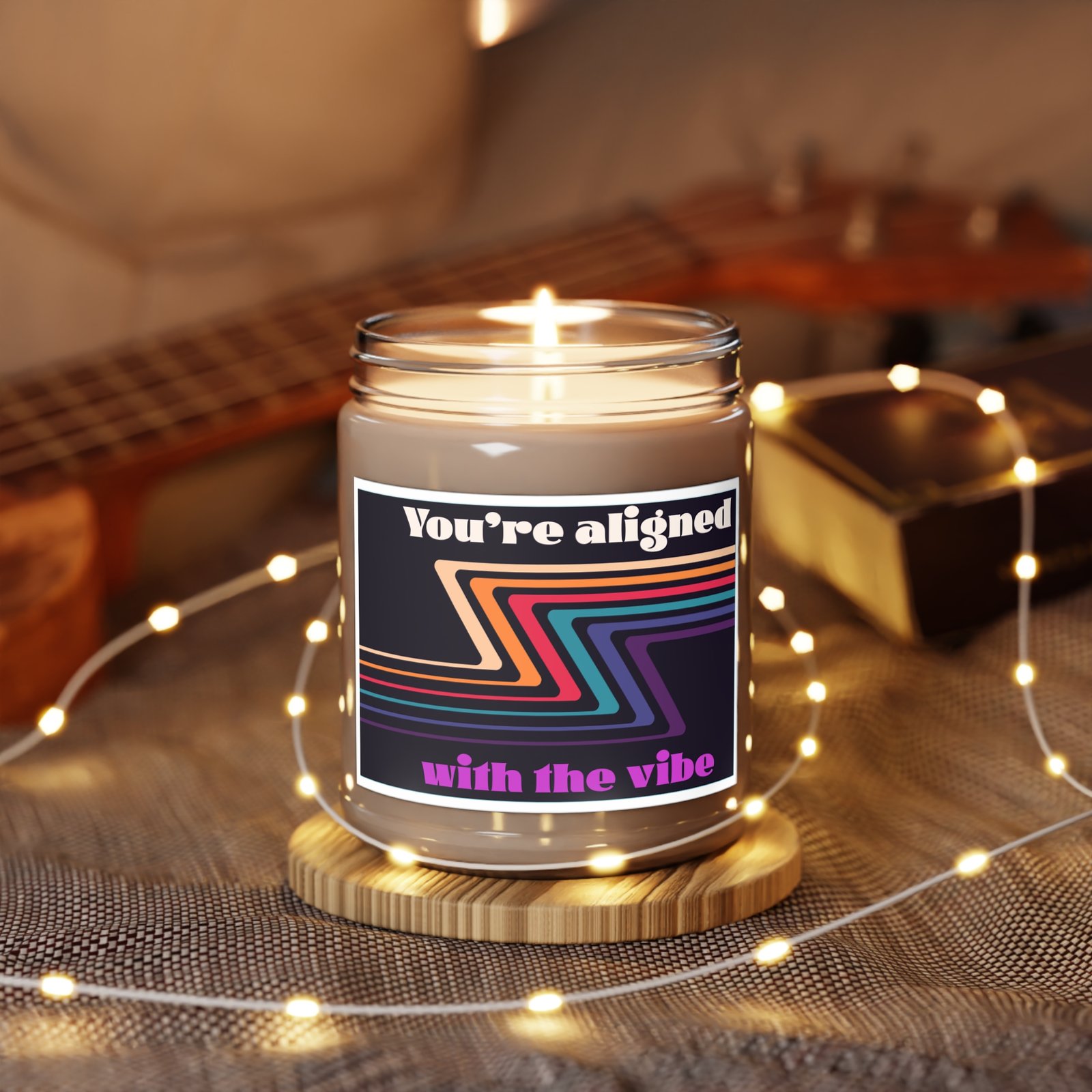 🔮 “You’re Aligned with the Vibe” — 9oz Retro Energy Soy Candle - Image 16