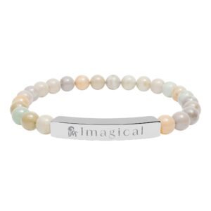 🌟 IM Collection: “Imagical” Natural Stone Bar Bracelet